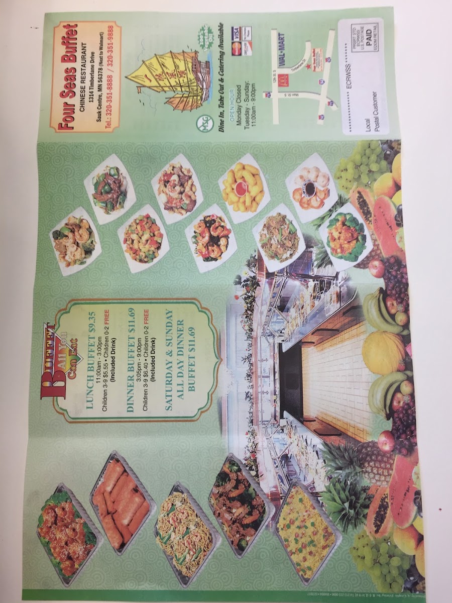 Menu Four Seas Buffet-3